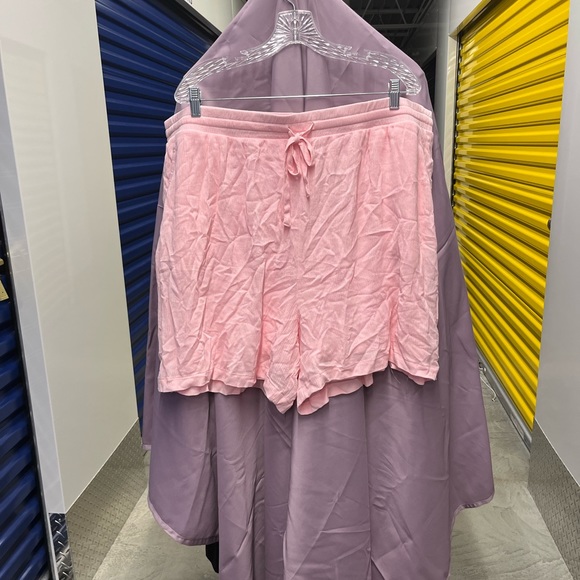 Torrid Gauze Mid Rise Pull on Shorts light Pink | size 3 runs big - Picture 5 of 5